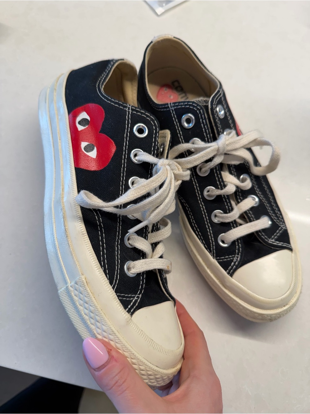 converse x comme des garçons play chuck 70 black